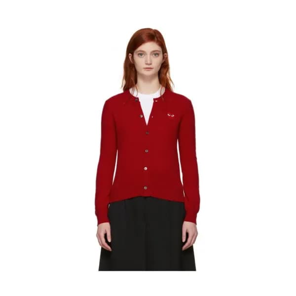 Cdgplay 2019 Womens Round neck Wool Cardigan - 꼼데가… - 1