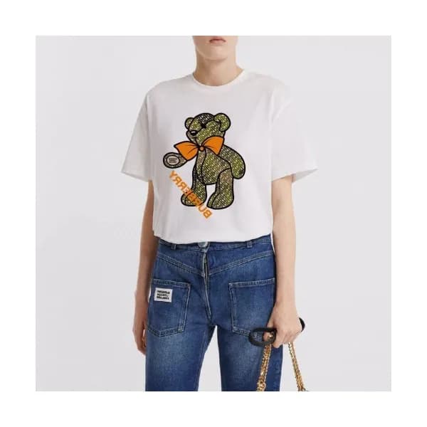 [버버리]Burberry 2020 Mens Logo Crew-neck Cotton Shor… - 1