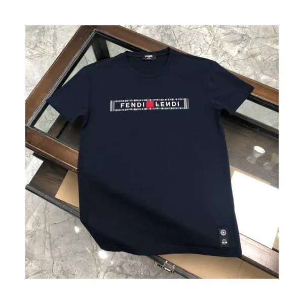[펜디]Fendi 2020 Mens Logo Casual Silket Short Sleev… - 1