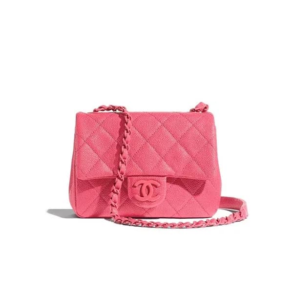 Chanel 2020 Leather Chain Shoulder Cross Bag,19CM … - 1