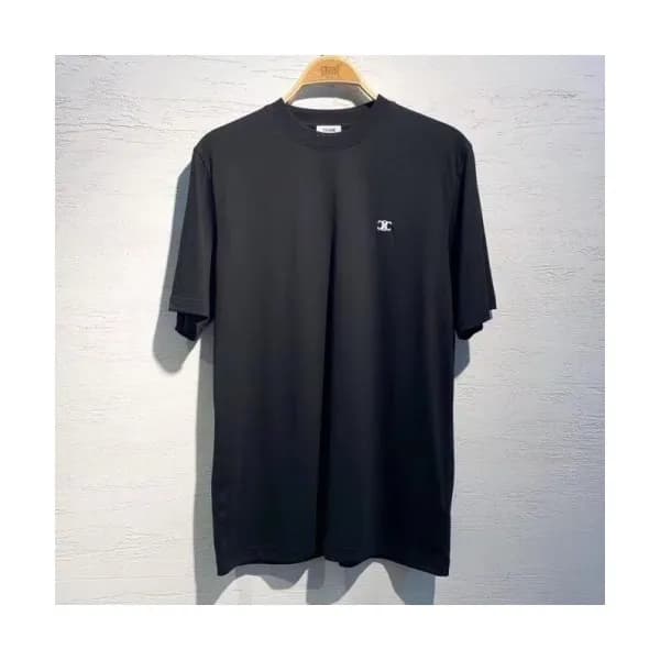Celine 2020 Mm/Wm Hedi Slimane Logo Cotton Short S… - 1