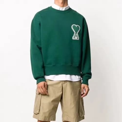 Ami 2020 Mens Logo Casual Cotton Man-to-man - 아미 2… - 1