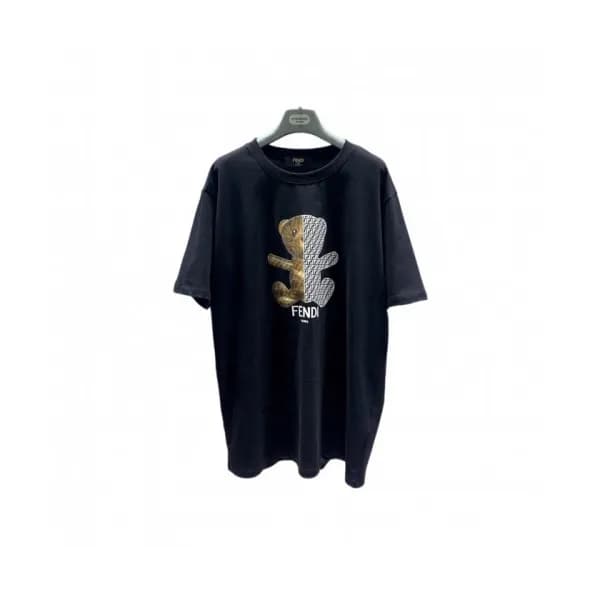 [펜디]Fendi 2021 Mens Logo Casual Short Sleeved Tshi… - 1