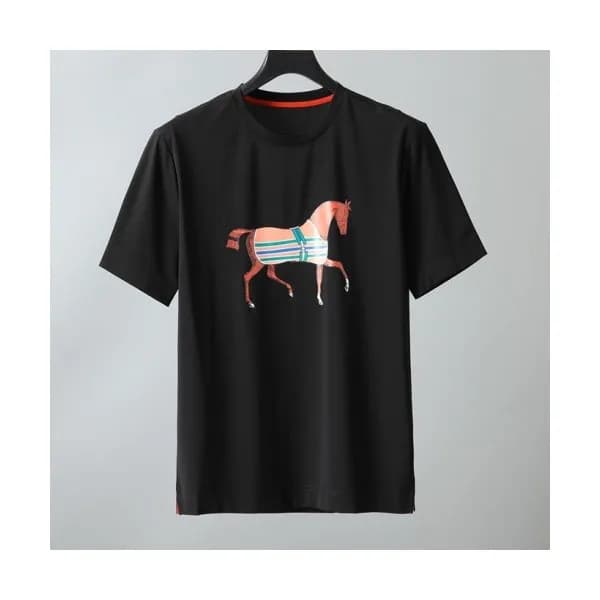 [에르메스]Hermes 2021 Mens Crew-neck Short Sleeved Tsh… - 1