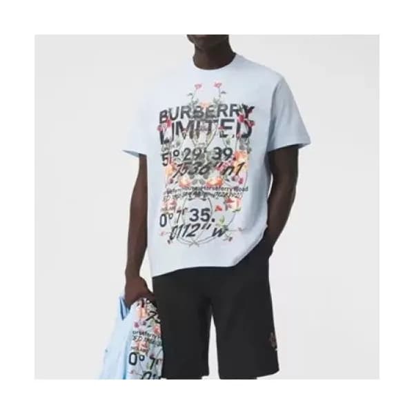[버버리]Burberry 2021 Mm/Wm Logo Cotton Short Sleeved… - 1