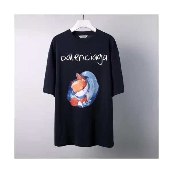 [발렌시아가]Balenciaga 2021 Mm/Wm Logo Cotton Short Sle… - 1