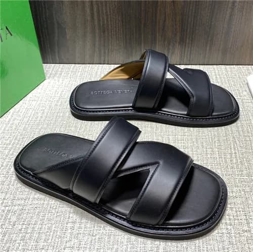 Bottega Veneta 2021 Men's Leather Band Sandal… - 1