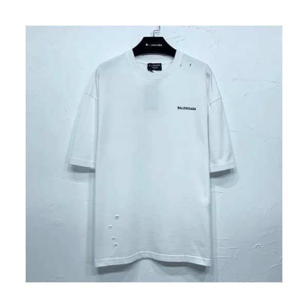 [굿템]Balenciaga Mm/Wm Logo Cotton Short Sleeved Ts… - 1