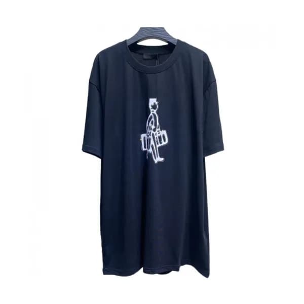 [트렌디]Prada Mens Basic Logo Short Sleeved Tshirts … - 1