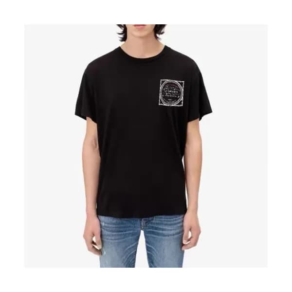 Amiri Mm/Wm Logo Cotton Short Sleeved Tshirts Blac… - 1