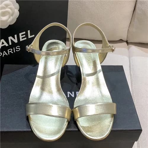 [매장판]Chanel 2021 Women's Leather Sandal,CHAS06… - 1