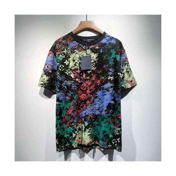 Louis vuitton Mm/Wm Logo Short Sleeved Tshirts Bl… - 1