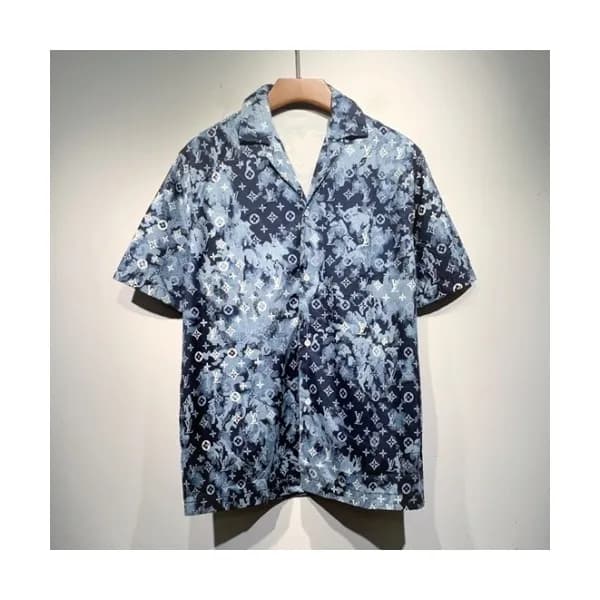 Louis vuitton Mm/Wm Logo Short Sleeved Tshirts Bl… - 1