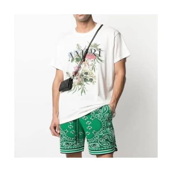Amiri Mens Casual Denim Half Pants Green - 아미리 202…