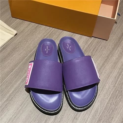 Louis Vuitton 2021 Women's Leather Slipper,LOU… - 1