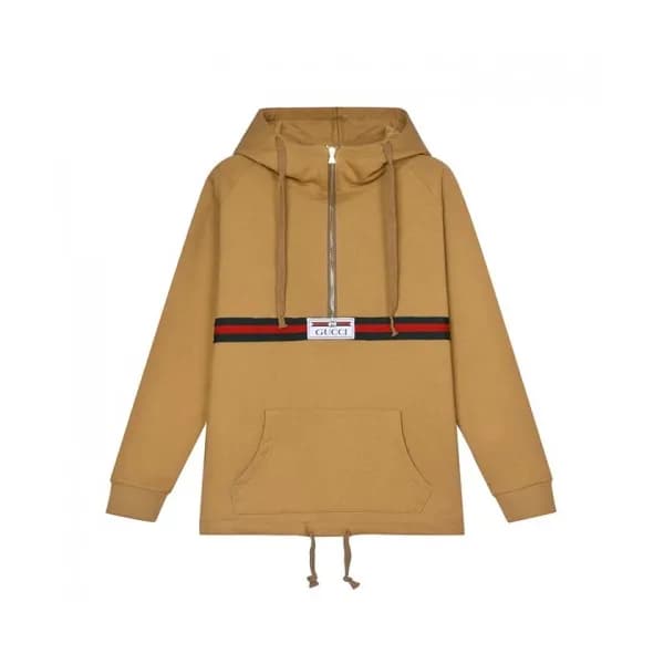 Gucci Mm/Wm Logo Casual Hoodie Brown - 구찌 2021 남/… - 1