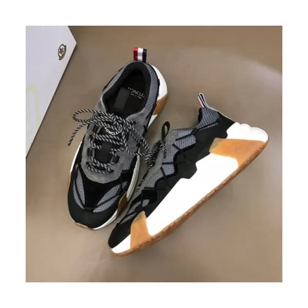 몽클레어 남성 캐쥬얼 레더 스니커즈 Size(38- 45) 블랙 - Moncler 202… - 1
