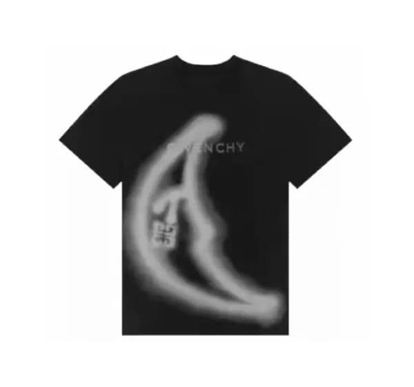 지방시 남성 크루넥 블랙 반팔티 - Mens Black Tshirts - giv0649x - 1