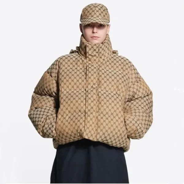 발렌시아가 여성 카멜 다운 패딩 - Balenciaga Womens Camel Paddin… - 1