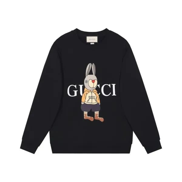 구찌 남/녀 캐쥬얼 블랙 맨투맨 - Gucci Unisex Black Tshirts - G… - 1