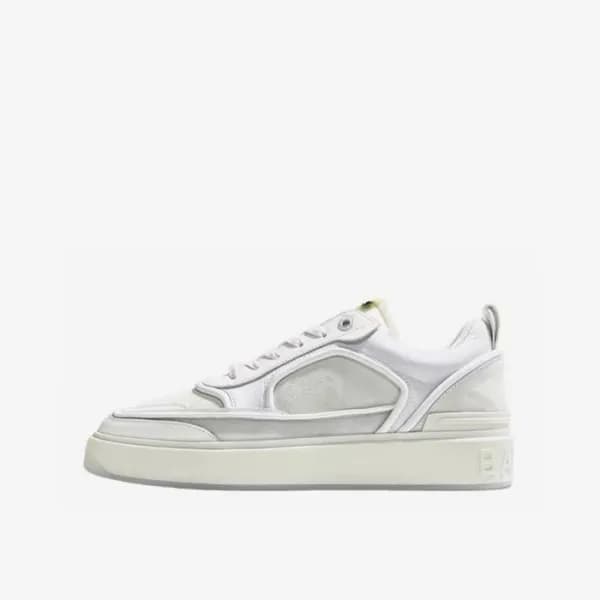 발망 남성 트렌디 화이트 스니커즈 - Balmain Mens White Sneakers -… - 1