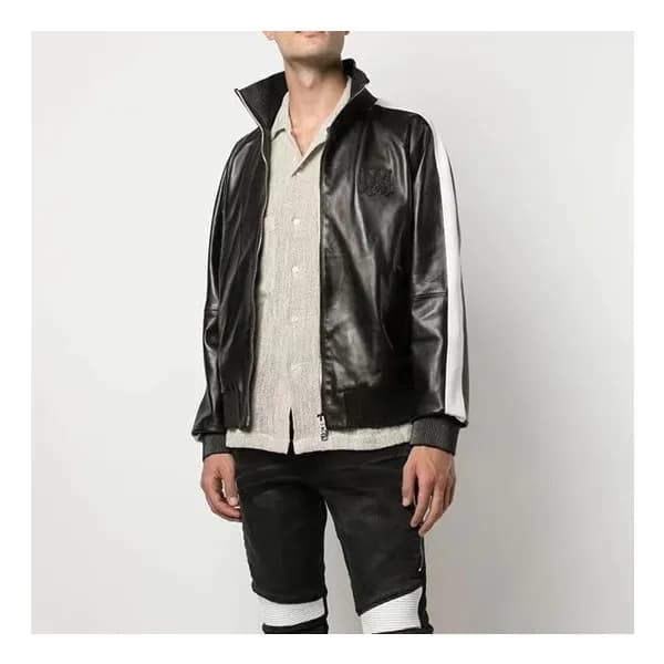 아미리 남성 캐쥬얼 블랙 가죽 자켓 - Amiri Mens Black Jackets - a… - 1