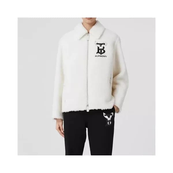 버버리 남/녀 모던 화이트 자켓 - Burberry Unisex White Jackets … - 1