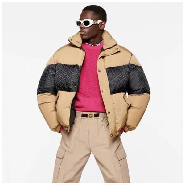 베르사체 남성 구스다운 베이지 패딩 - Versace Mens Beige Padding -… - 1