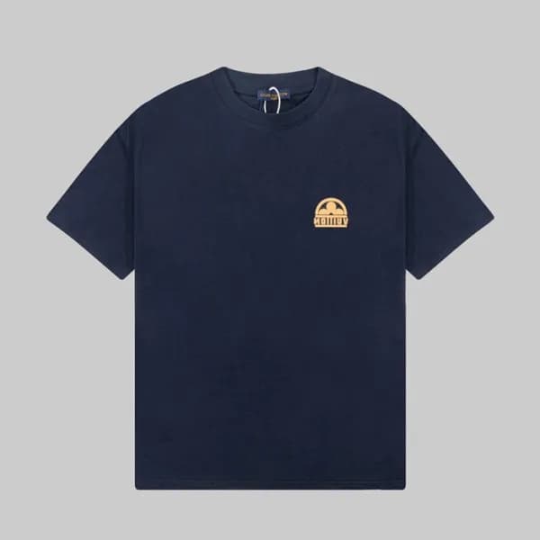 루이비통 남성 네이비 크루넥 반팔티 - Louis vuitton Mens Navy Shor… - 1