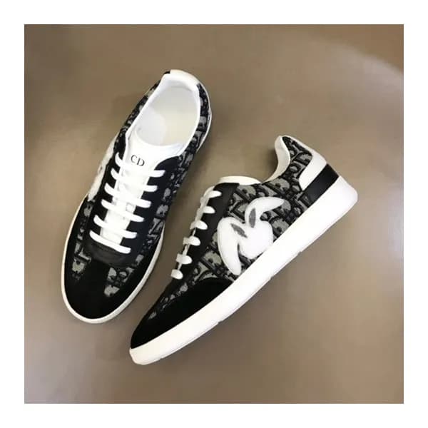 디올 남성 블랙 스니커즈 - Dior Mens Black Sneakers - di268x - 1