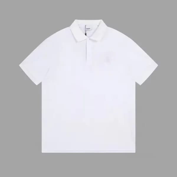 버버리 남성 화이트 크루넥 반팔티 - Burberry Mens White Short Sle… - 1