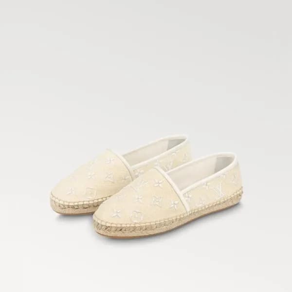 루이비통 여성 아이보리 로퍼 - Louis vuitton Womens Ivory Loafe… - 1