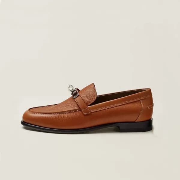 에르메스 여성 카멜 로퍼 - Hermes Womens Camel Loafer - he203… - 1