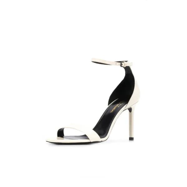 입생로랑 여성 화이트 하이힐 - Saint Laurent Womens White High-… - 1
