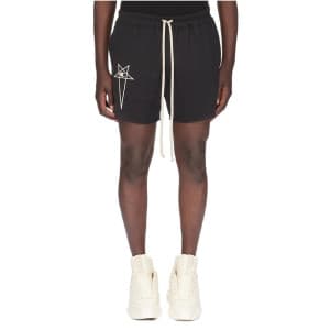 릭 오웬스 남성 모던 블랙 반바지 - Rick Owens Mens Black Half-pa…