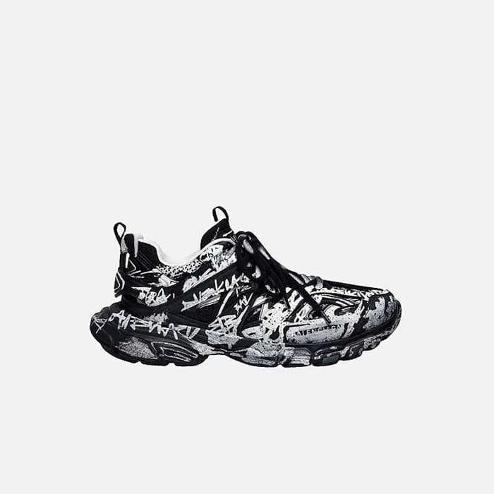 발렌시아가 트랙 그래피티 블랙 스니커즈 【매장-190만원대】 - Balenciaga Men… - 1