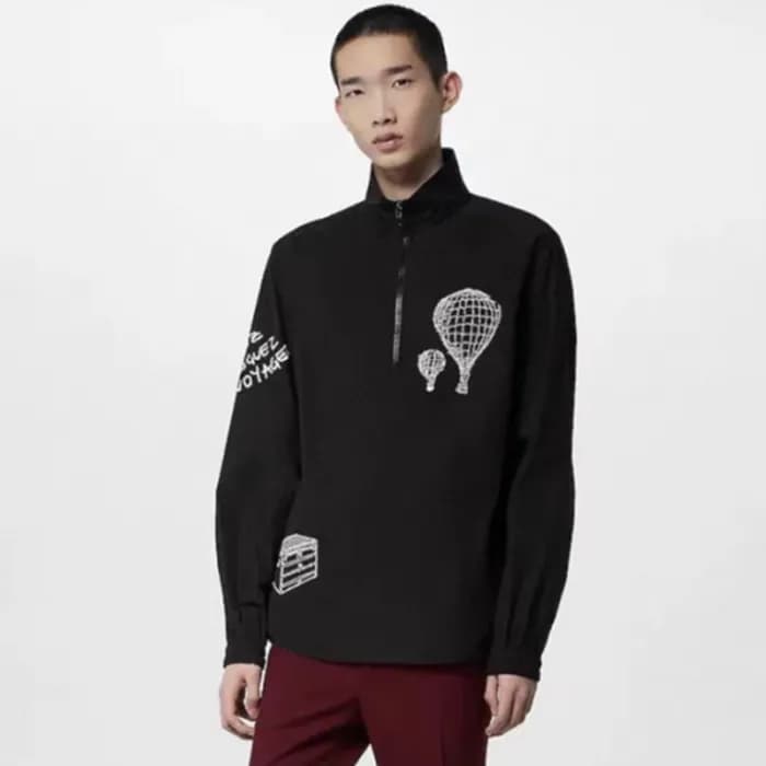 루이비통 남성 모던 블랙 아웃웨어 - Louis vuitton Mens Black Out-… - 1