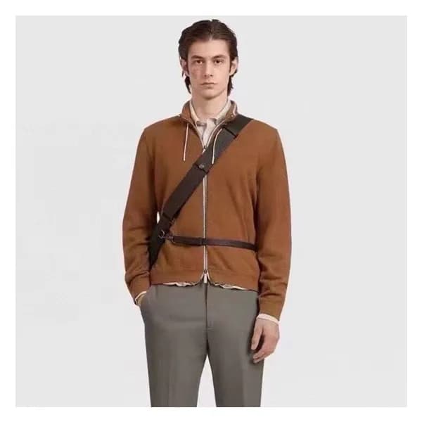 에르메네질도 제냐 남성 카멜 후드 자켓 - Ermenegildo Zegna Mens Cam… - 1