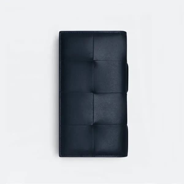 보테가베네타 남성 네이비 장지갑 - Bottega Veneta Mens Navy Long … - 1