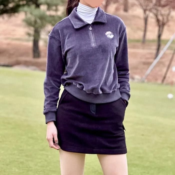 [MALBON] 말본 여성 버킷 코르듀이 집업 티셔츠 - gol347x - 1