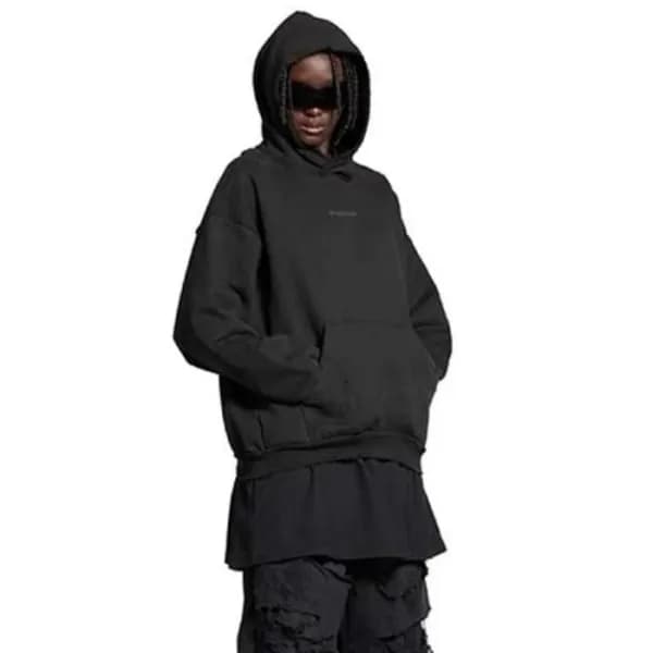 발렌시아가 남성 블랙 후드티 - Balenciaga Mens Black Hoodie - b… - 1