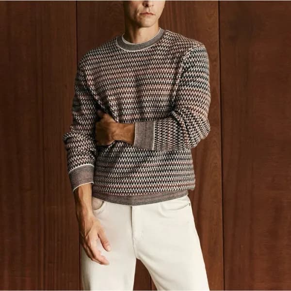 로로피아나 남성 라운드 스웨터 - Loro Piana Mens Round Sweater -… - 1