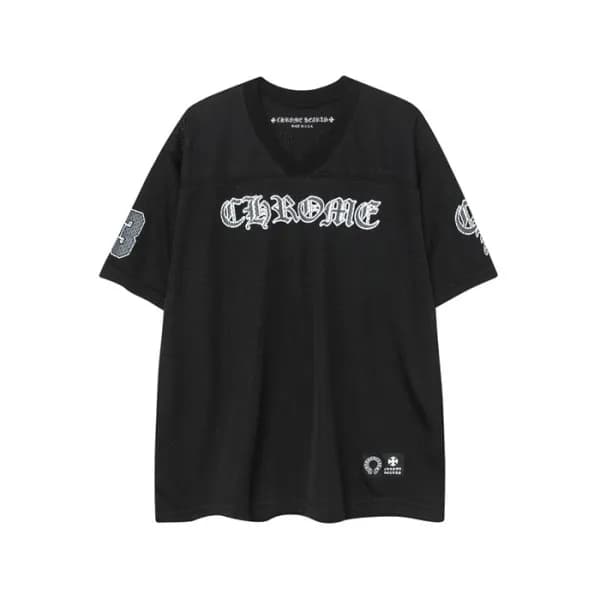 크롬하츠 남성 브이넥 반팔티 - Chrom Hearts Mens V-neck Tshirt … - 1