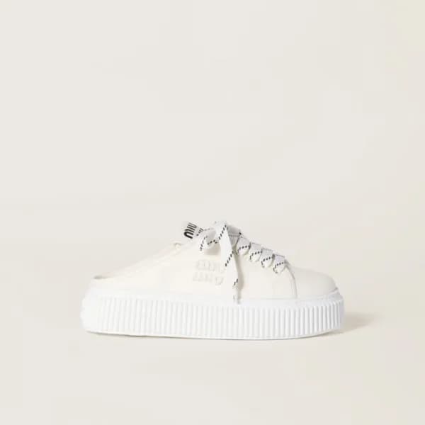 미우미우 여성 데님 스니커즈 뮬 - Miumiu Womens Denim Sneakers M… - 1