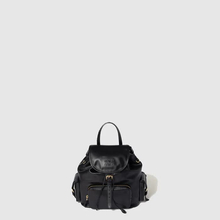 미우미우 여성 가죽 백팩 - MiuMiu Womens Leather Backpack - m… - 1