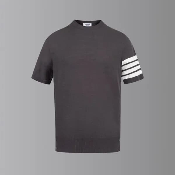 톰브라운 남성 라운드 반팔티 - Thom Browne Mens Round Tshirts -… - 1