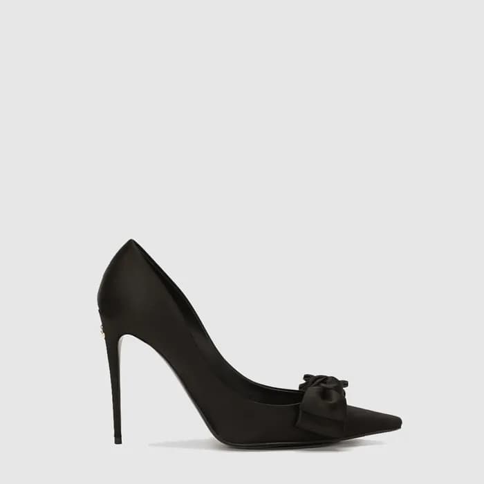 돌체앤가바나 여성 리본 새틴 펌프스 - Dolce&Gabbana Womens Satin P… - 1
