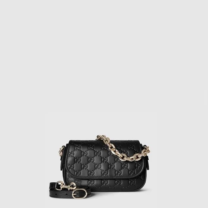 구찌 여성 GG 엠블럼 스몰 숄더백 - Gucci Womens GG Emblem Small… - 1