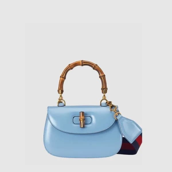 구찌 여성 뱀부 스몰 탑 핸들백 - Gucci Womens Bamboo Small Top … - 1