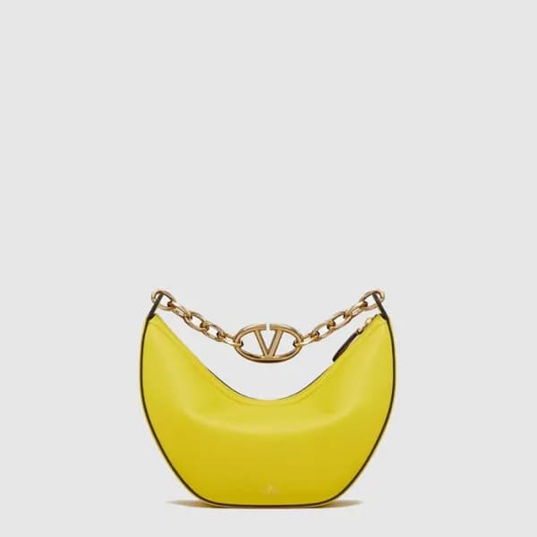 발렌티노 여성 브이로고 문 스몰 체인 호보 백 - Valentino Womens V-Log… - 1